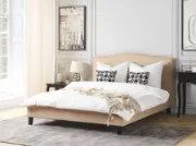 Marvello Upholstered Bed – Padded Headboard with Decorative Studs