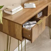 Racine Console  - Natural wood.