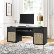Picture of Black Cane Desk