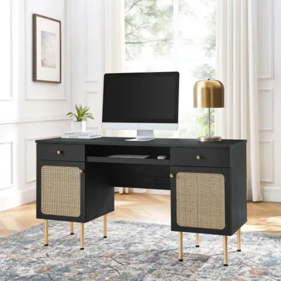 Picture of Black Cane Desk