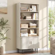 Picture of Elise - Natural Wood Bookshelf with Bottom Storage Cabinet