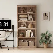 Kiwako – Modern Natural Wood Display Bookcase