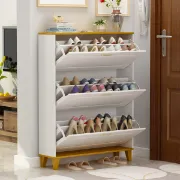 Éliane – Modern Natural Wood Shoe Cabinet
