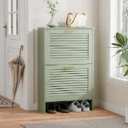 Solène – Modern Natural Wood Shoe Cabinet