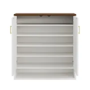 Arcelle – Modern Natural Wood Shoe Cabinet