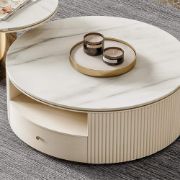 Aurora Duo Coffee Table Set – Marble Look Top