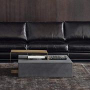 Axis Modern Coffee Table – Natural Wood & Metal