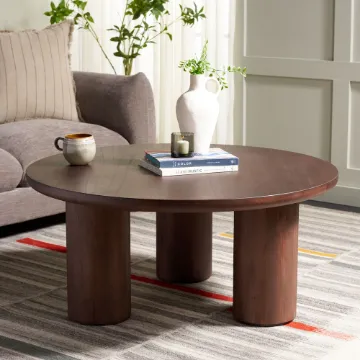 Nova Round Coffee Table – Natural Wood
