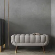 Picture of Auriel Tufted Upholstered Bench – Natural Wood Legs