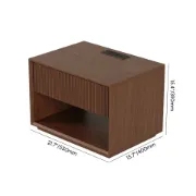 Picture of Clémence Natural Wood - Side Table.