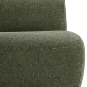 Picture of Fleuron Curved Accent Chair - Natural Wood.