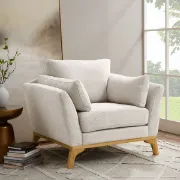 Picture of Clair Armchair - Natural Wood.