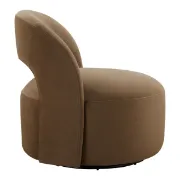 Picture of Élite Curve Accent Chair-Natural Wood.