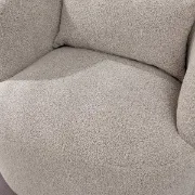 Picture of Monarque Curved Armchair - Natural Wood.