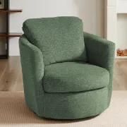 Picture of Impérial Curved Armchair - Natural Wood.