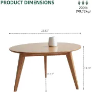 Picture of Oaklo Round Coffee Table – Natural Wood